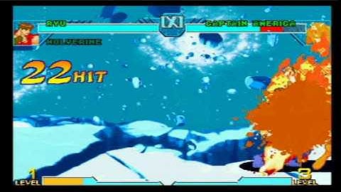 Marvel vs Capcom (PSone): Ryu 27 Hit Combo