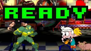 Ghetto War Machine and Alter Amiba vs Lincoln Loud and Arnold Shortman MUGEN BATTLE