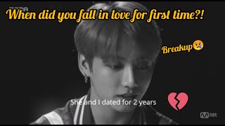 Jungkook love dairy: ' My First Love' | revealing on interview | 방탄소년단