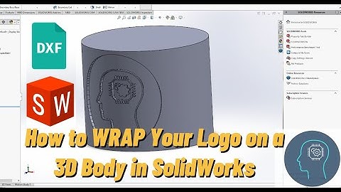 How to WRAP Your Logo on a 3D Body in SolidWorks – Step-by-Step Guide