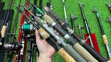 Video 779: Cần Rút Mini Carbin Nhật Hàng Tuyển - Lure Rút Mini Ngang Shimano - Máy Câu Hàng Đẹp