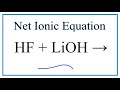 Net Ionic Equations and Spectator Ions