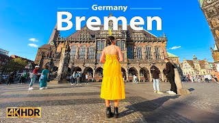 Bremen, Germany 🇩🇪 Walking Tour | 4K 60fps HDR | A beautiful German City