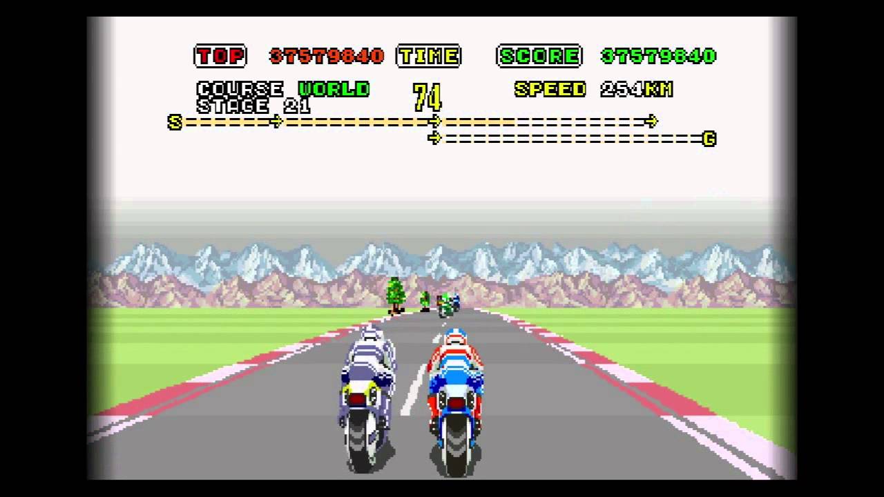 リアルタイムアタック スーパーハングオン ワールドコース 23分20秒50 / Real Time Attack Super Hang-On World Course 23'20