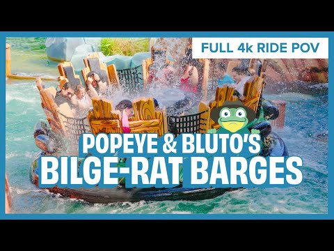 Popeye & Bluto's Bilge-Rat Barges Water Ride Full 4K POV - Universal Islands of Adventure