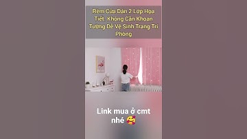 Rèm Cửa Dán 2 Lớp Họa Tiết. Không Cần Khoan Tường Dễ Vệ Sinh. #reviewshopee #review #tiktok