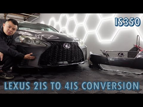 Better Than Brand New? Lexus 2IS To 4IS Bumper Conversion! - YouTube