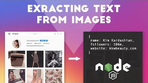Scraping Instagram with Node.js: Extracting text from images