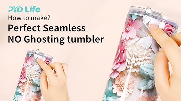 How to make Seamless NO GHOSTING sublimation tumbler with PYD Life tumbler heat press machine?