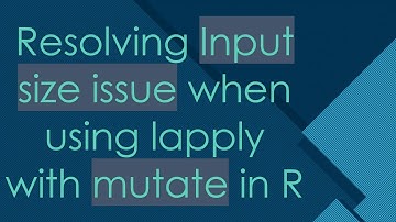 Resolving Input size issue when using lapply with mutate in R