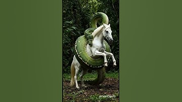 Wildlife Attack Caught on Camera Man Saves Horse from Giant Snake