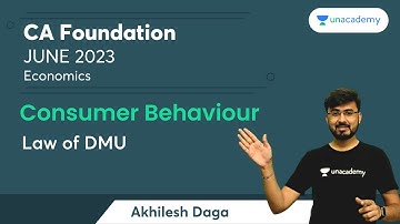 Consumer Behaviour | Law of DMU | CA Foundation | June 2023 | Akhilesh Daga