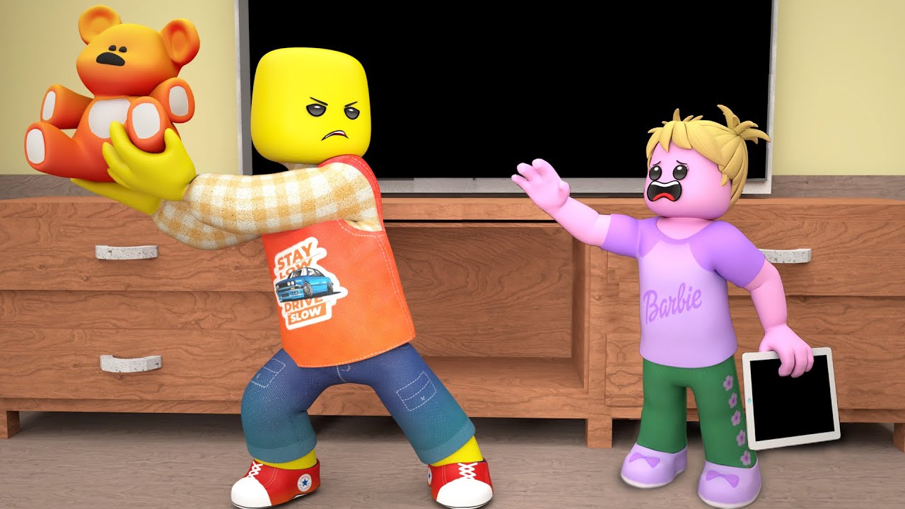 ROBLOX Brookhaven 🏡RP: Испорченные волосы бекона ненавидят младшую сестру | Pop Roblox