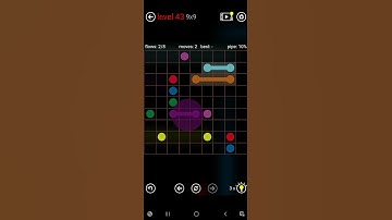 Flow Free 9x9 Level 43 #flowfree #level43 #8x8 #6x6 #7x7 #8x8 #mania #9x9 #10x10