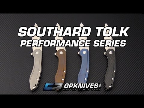 Brad Southard Knives Performance Series Tolk CTS-XHP Titanium Frame Lock Flipper Folding Knife Overv