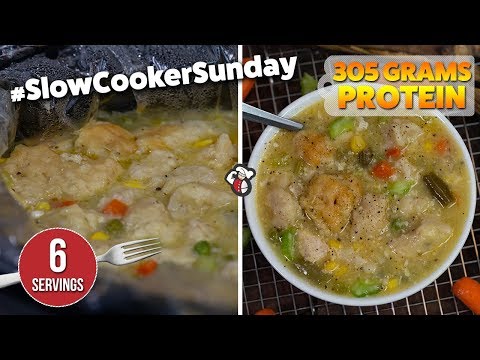 Easy Meal Prep SLOW COOKER Chicken and Biscuits