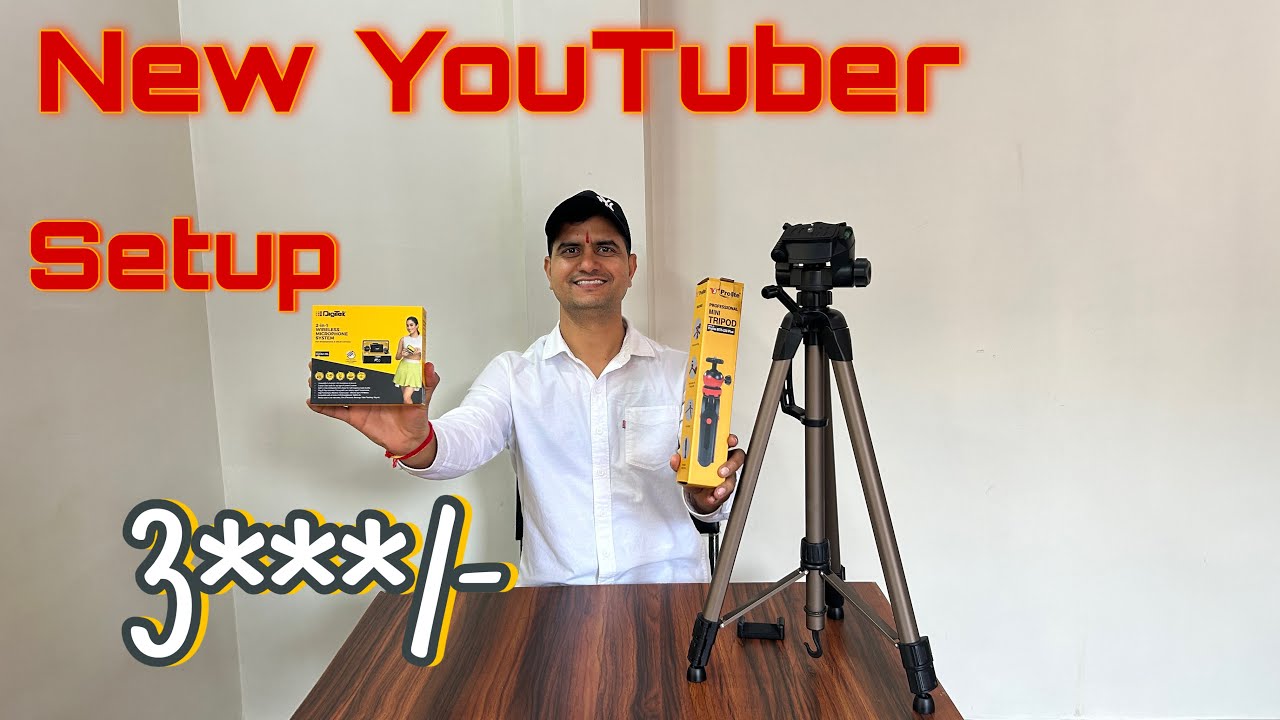 Budget Accessories for New YouTubers Under 5000 | DigiTek DWM-116 | TriPod | Mini TriPod |