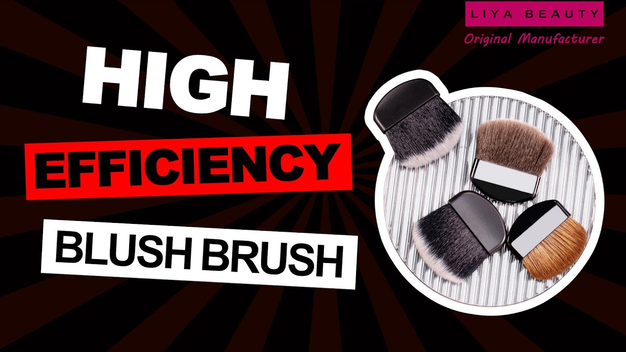 Wholesale Mini Blush Makeup tools Semicircle Flat Kabuki Cosmetic Brush