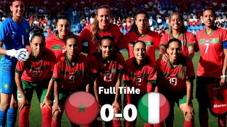 تعادل المغرب للسيدات ضد ايطاليا| مباراة ودية| استعداداً لكأس العالم للسيدات