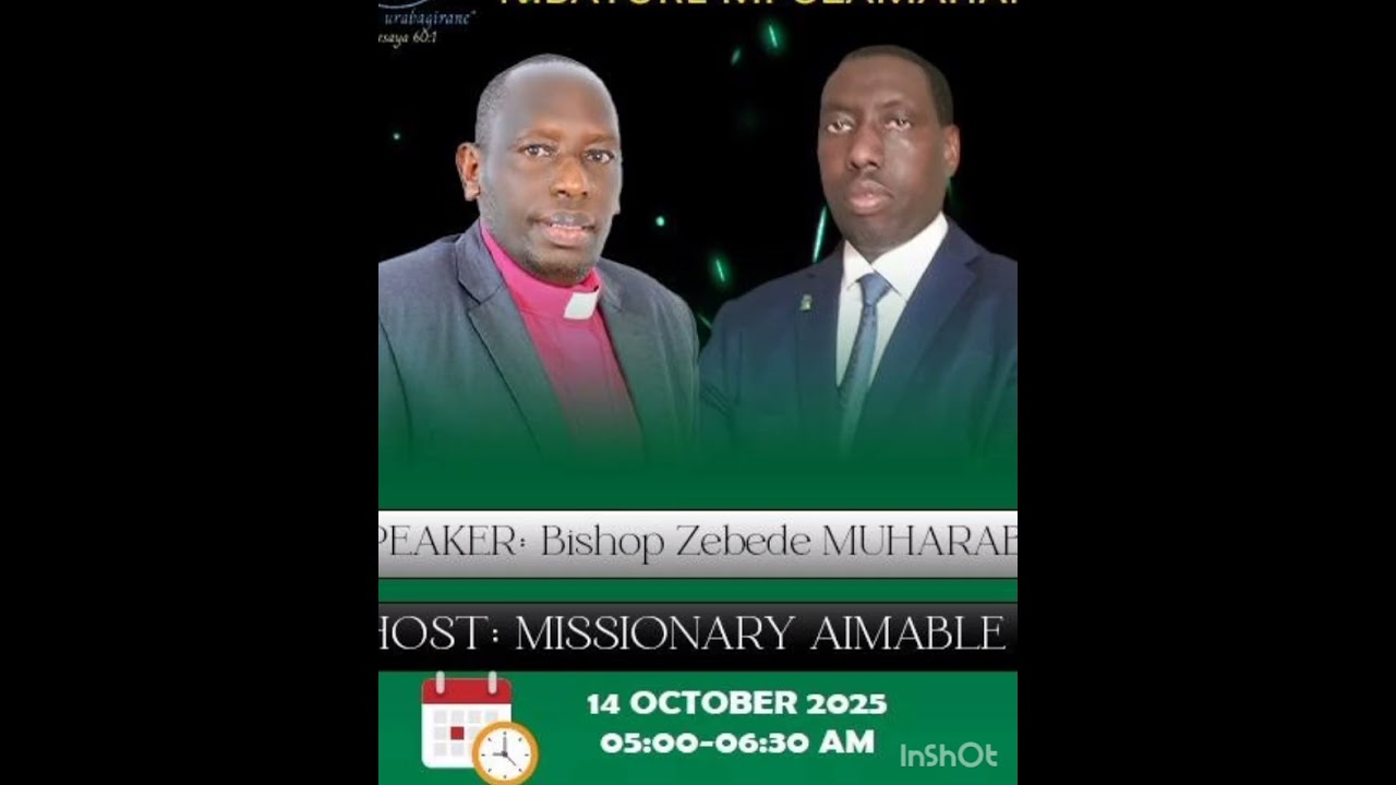 Bishop MUHARABA MWIJAMBO RY'IMANA HEJURU YUMUHAMAGARO
