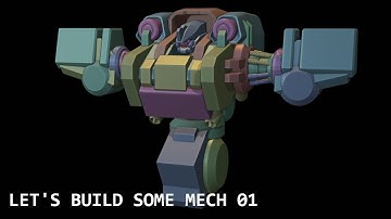 How to Model a mech with Blender "Heavy missile Custom" Mech 01 Block up Torso