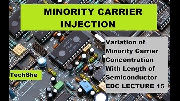 Variation of minority carrier concentration with length of semiconductor || EDC15