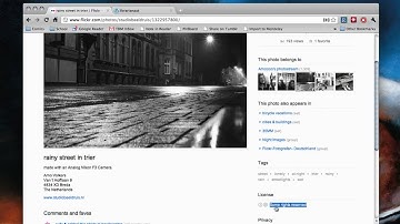 Using Flickr to find Creative Commons photographs