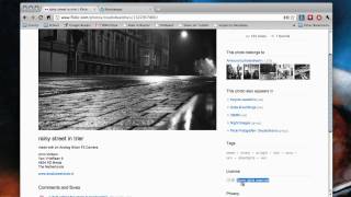 Using Flickr to find Creative Commons photographs screenshot 2
