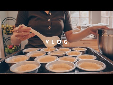 what I eat in a week | bake with me! egg tarts and coffee cake