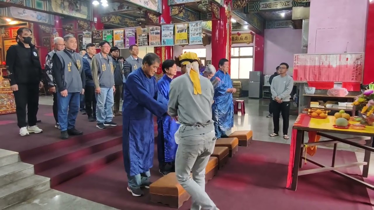 澎湖龍門安良廟舉行王船龍骨開斧大典