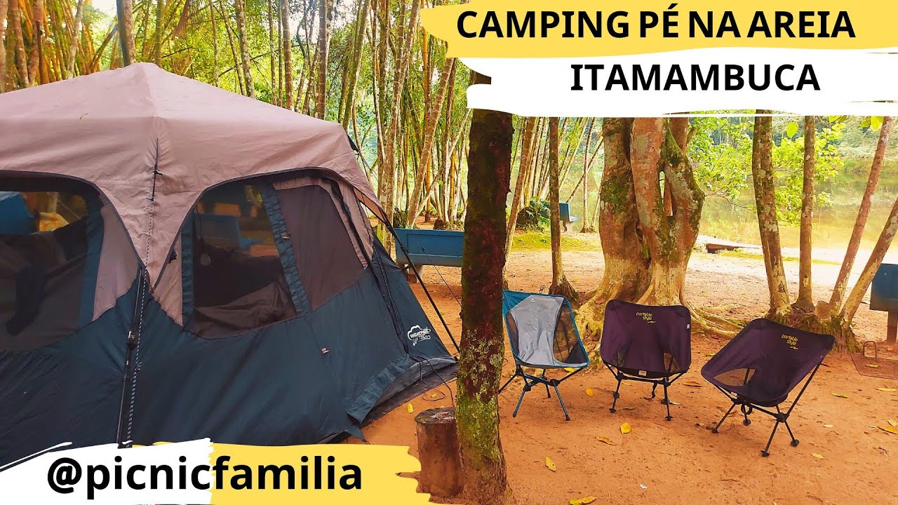 Camping pé na areia / Praia de Itamambuca /  Litoral Norte SP / Camping Tio Gato / Ubatuba