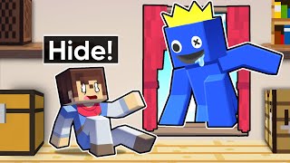 Hunted By RAINBOW FRIENDS In Minecraft!