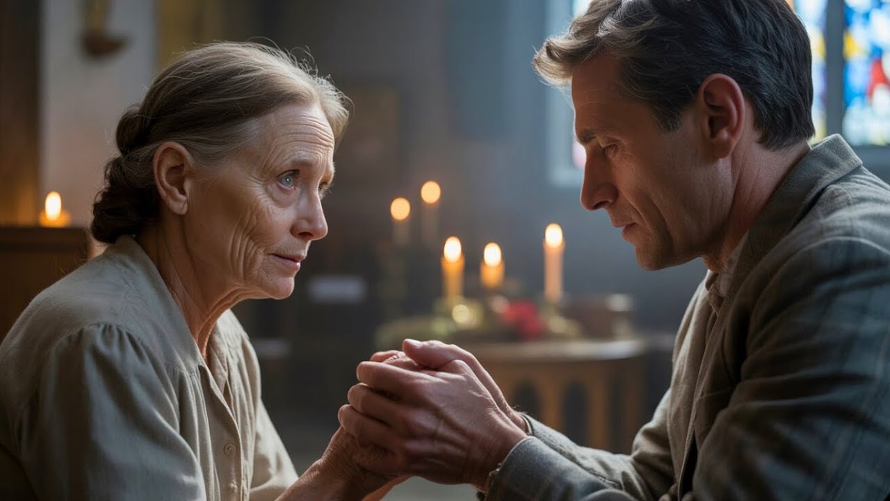 Anciana rezó junto a un hombre desconocido… sin saber que él buscaba a su salvadora de juventud.