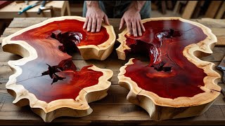 You Won’t Believe How He Used Uniquely Shaped Wood Pieces to Create a Stunning Table Centerpiece!