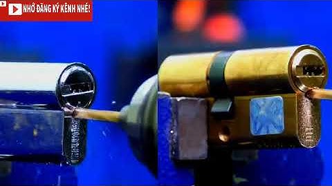 Tìm Hiểu Cách Phá Khóa Cửa Pano Tay Gạt - Cách Mà Lõi Khóa Chống Khoan Bảo Vệ Nhà Bạn