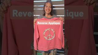 Sweatshirt Upcycle with a Reverse Applique #sewing #diy #shorts #thrifting