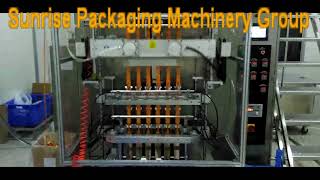 Multi lane Granule Coffee Packaging Machine for special shaped bags  6 lines