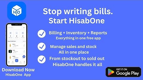 How to use HisabOne? HisabOne app kaise istemal karein? As video