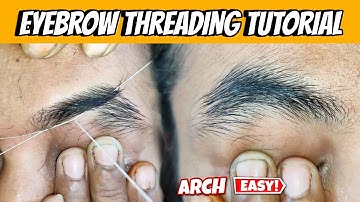 Arch Shape Eyebrows Tutorial for Beginner | Threading Eyebrows step by step Guide