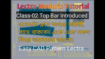 Lectra Modaris CAD tutorial for Beginner।। Garments Training A to Z।। Lectra Modaris, Class-02।