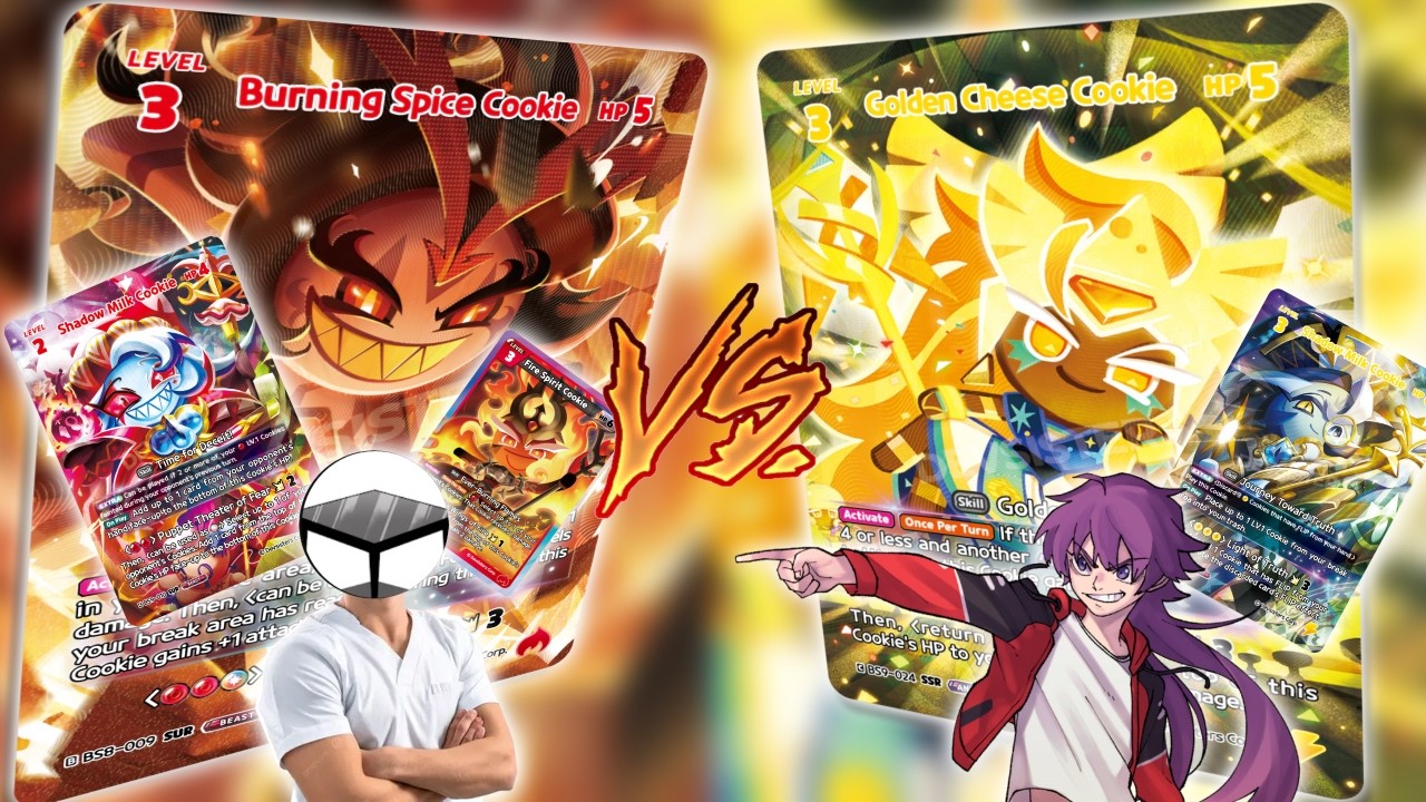 CookieRun: Braverse | Burning Spice Cookie Vs Golden Cheese Cookie ...