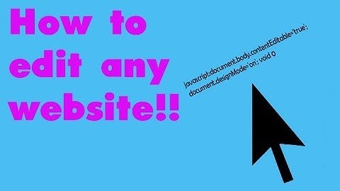 How to Edit any Website