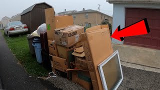 Found Mystery Boxes of Treasure in The Trash! - Trash Picking Ep. 353