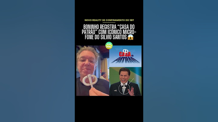 Esse que vai ser o #reality de confinamento do #sbt?! 😱 #boninho #casadopatrao #silviosantos