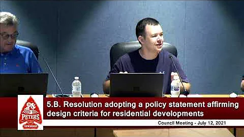 Peters Township Council - Regular Meeting - July 12, 2021