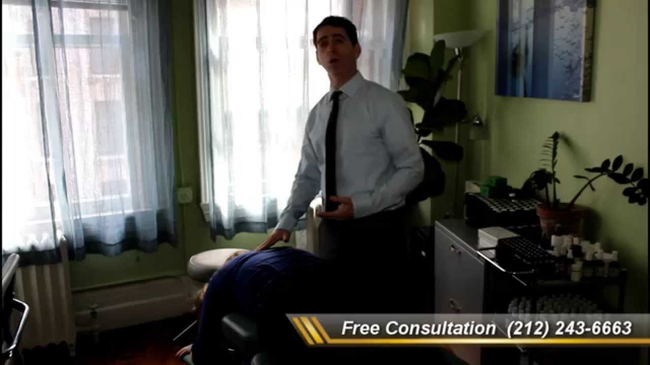 Chiropractic Adjustment Upper Back Pain Dr Louis Granirer NYC