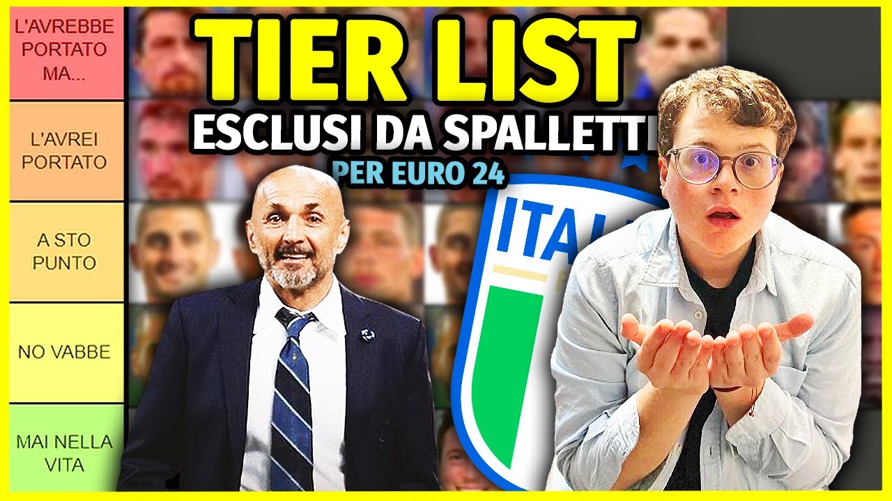 🇮🇹🤬 TIER LIST CON TUTTI GLI ITALIANI ESCLUSI DA SPALLETTI ALL’EUROPEO 2024 - SICKWOLF