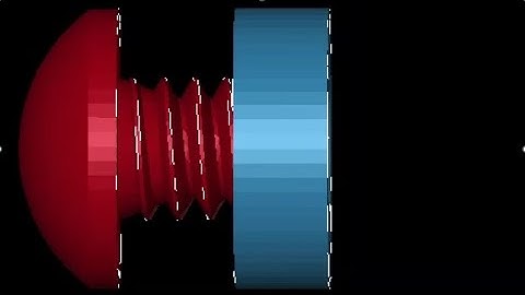 Overview of Joints in LS-Dyna Part 11 of 11 - Screw using Constrained_Joint_COOR_Screw