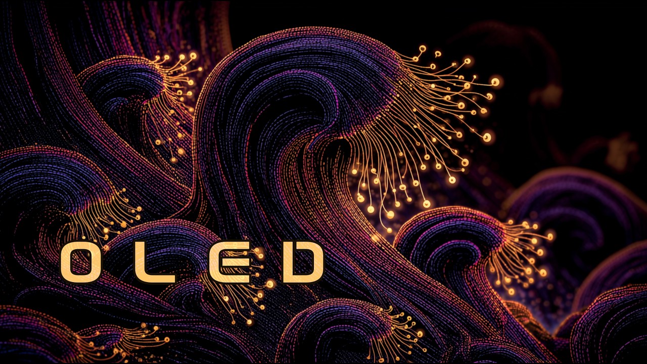 OLED Ambient Loop – Crimson Filament Field  4K Black Background