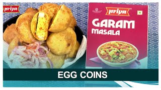 Golden Coin Eggs Recipe | Easy Starter Recipe | Priya Food Garam Masala